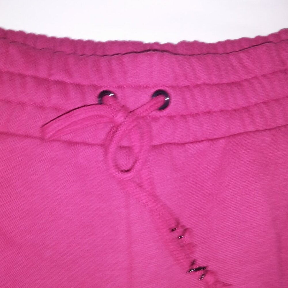 Victoria Secret Jogger Set Crop Top Sweater & Pants XXL 2X Berry Rhinestone Blin - Picture 10 of 12